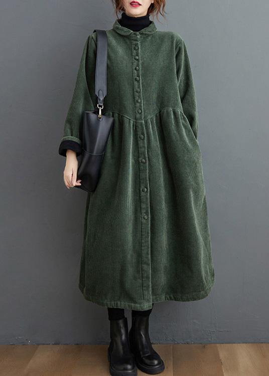 Dames Corduroy Winterjas | Lange Overjasstijl | Warme Herfstjas