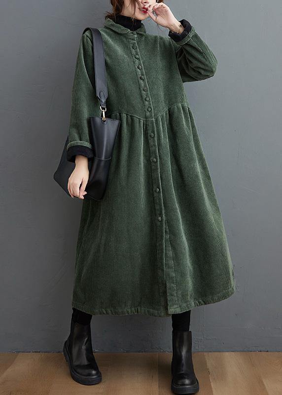 Dames Corduroy Winterjas | Lange Overjasstijl | Warme Herfstjas