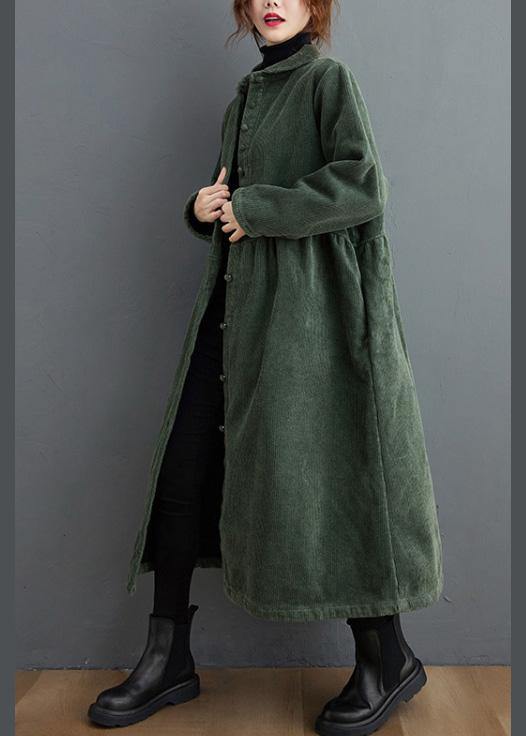 Dames Corduroy Winterjas | Lange Overjasstijl | Warme Herfstjas
