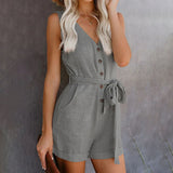 SCARLETTE - Relaxed V-Neck Romper