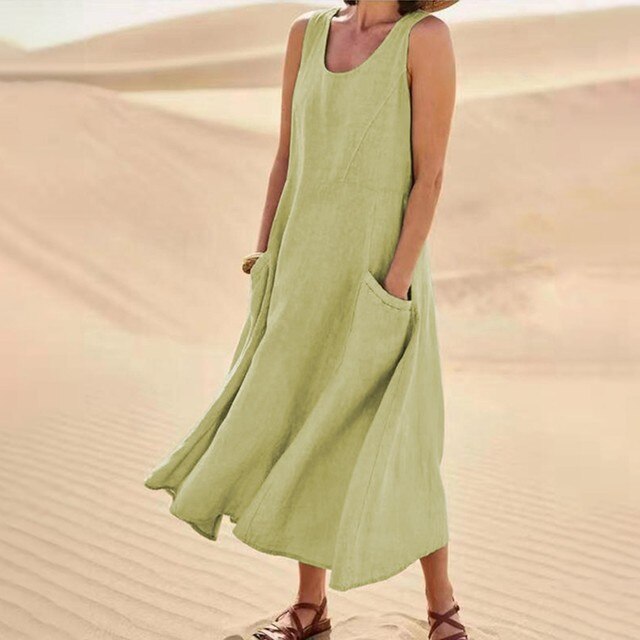Blythe - Stijlvolle Zomerbries Dames Lange Jurk