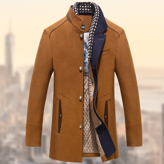 Heren Jas Aansluitend | Katoenmix & Moderne Snit | Herfst/Winter