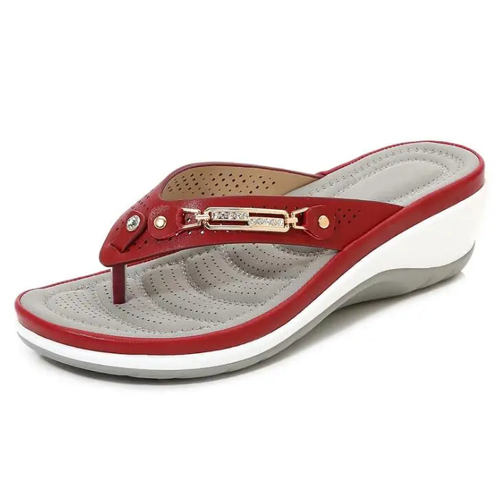 Elegante dames sandalen met hak en decoratieve details
