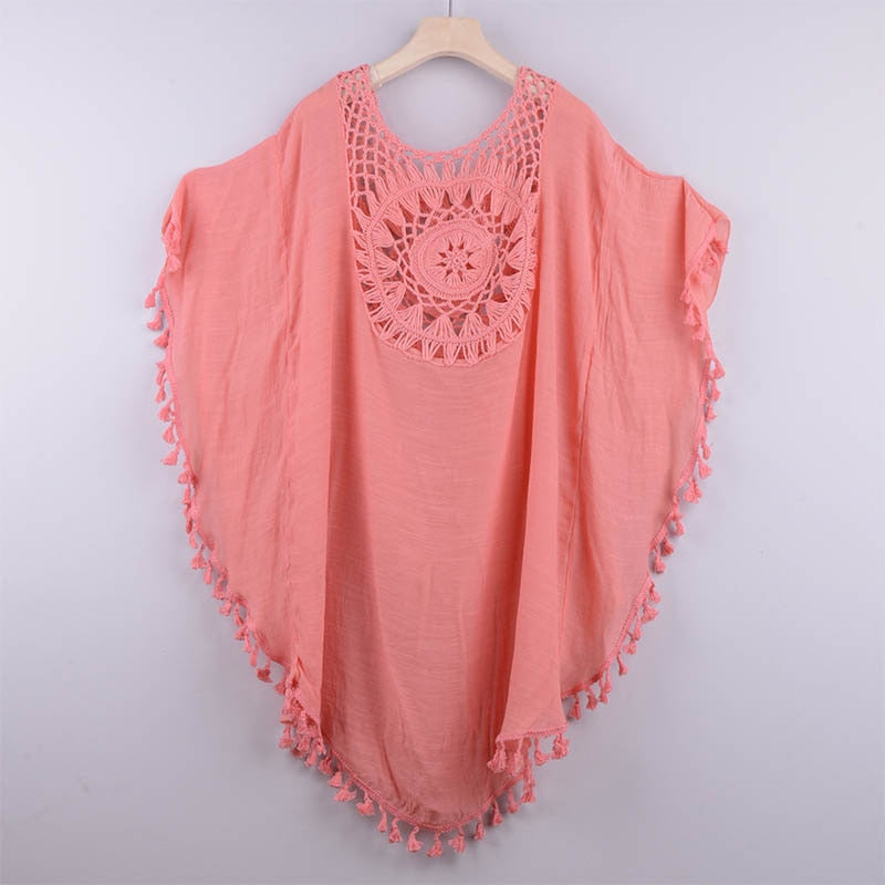 Boho Strandtunika met Ajuinen Dekolleté