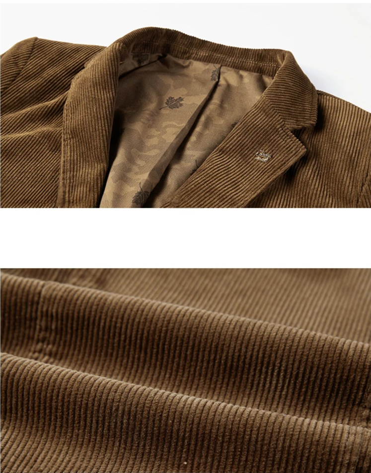 Austin | Cord-Blazer voor Heren – Klassieke Elegantie in Bruin
