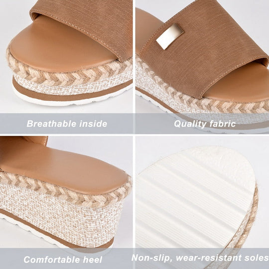 Elegante damesschoenen op een wedge
