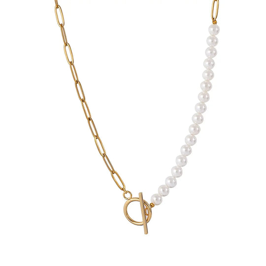 Amanda - Elegante Parel Accenten Dames Sieradenset