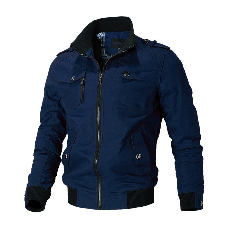 Aangesloten Jas met Voorzijde Sluiting voor Mannen | Ideaal voor Herfst en Winter