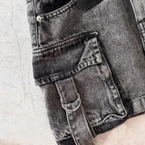 Dalina - A-lijn Denim Rok in Effen Kleur