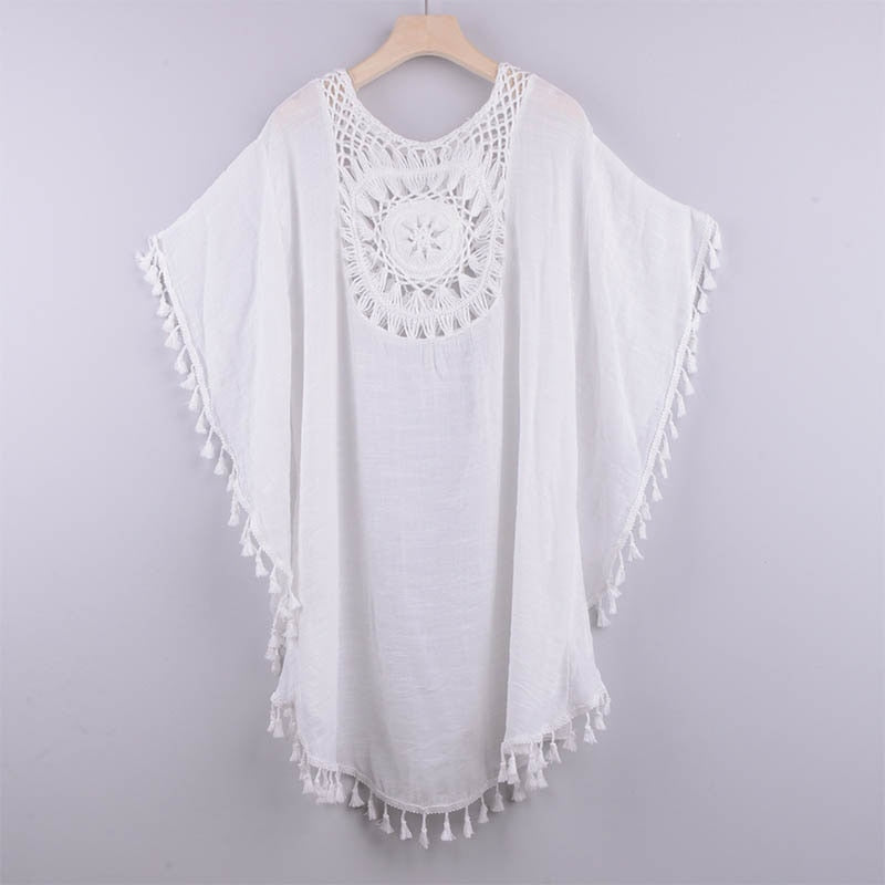 Boho Strandtunika met Ajuinen Dekolleté