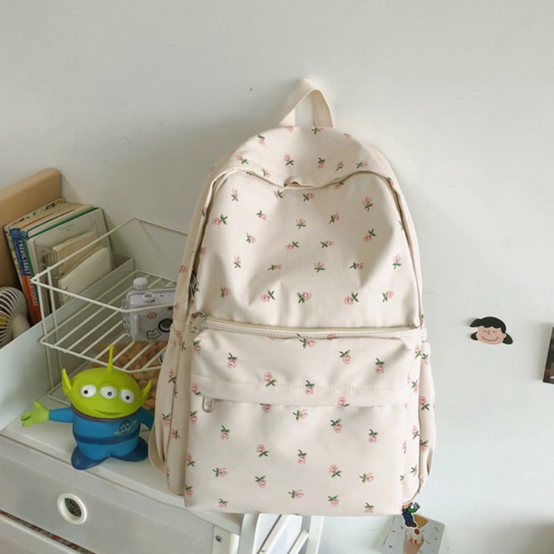 Waterdichte schoolrugzak met subtiel patroon