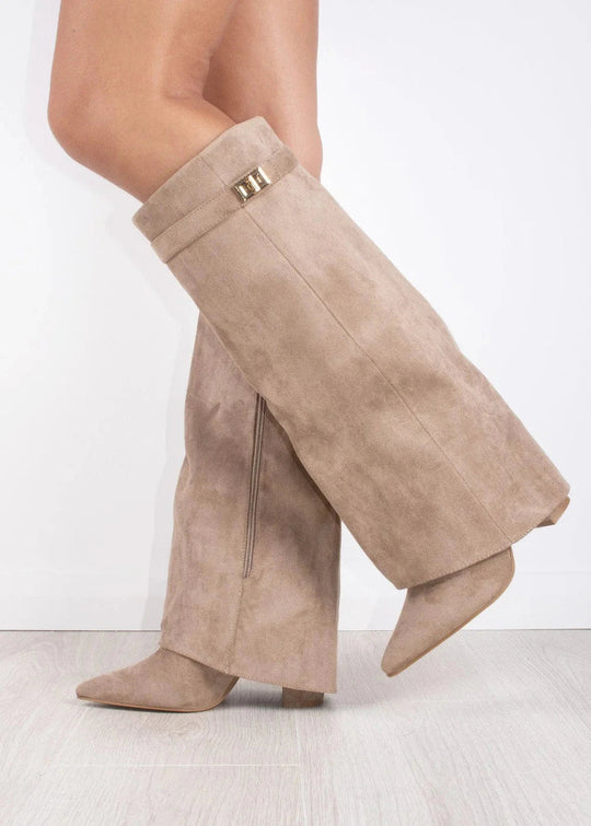 Luxe Dames Enkellaarsjes – Elegante Plateau Boots met Blokhak en Rits