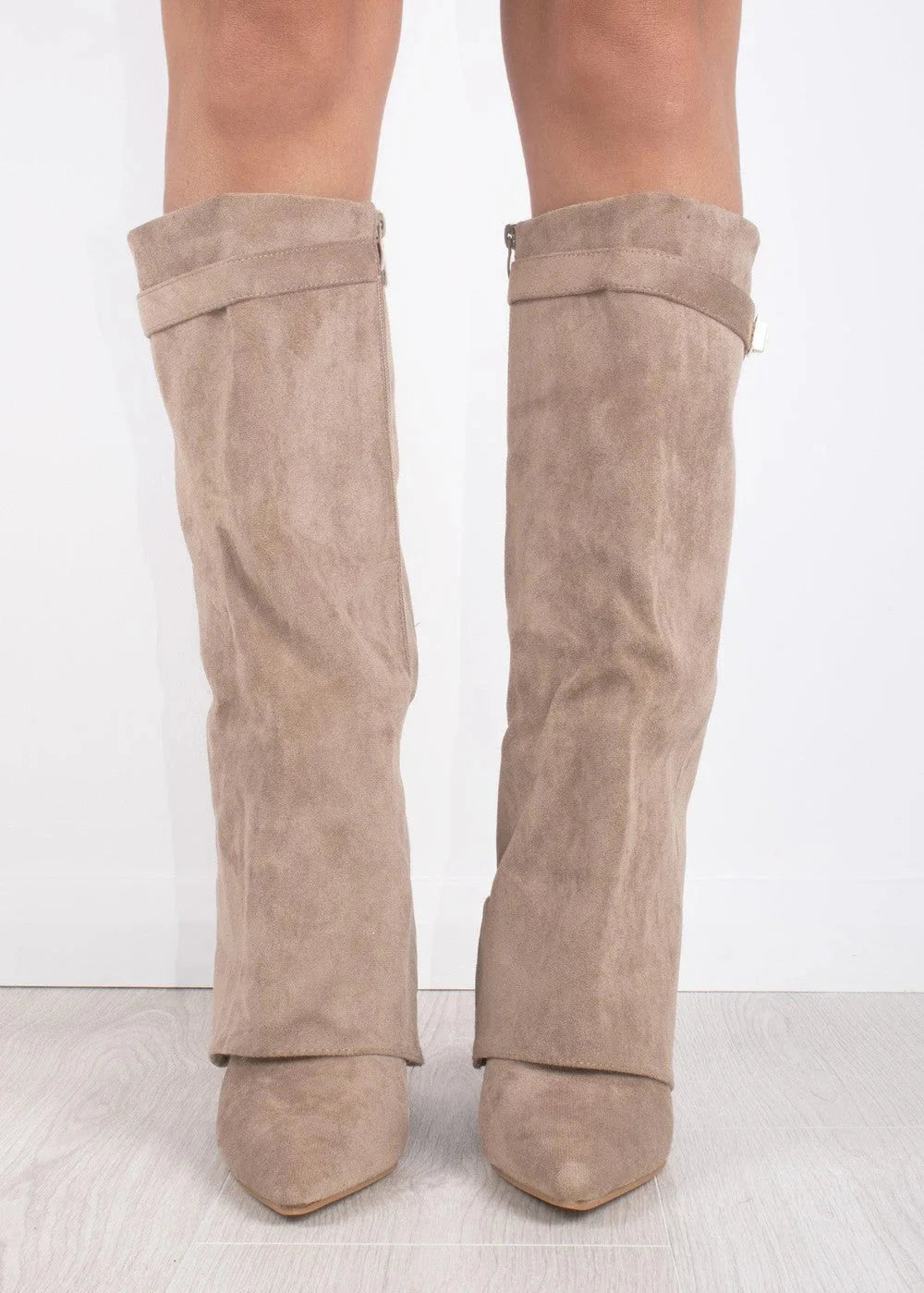 Luxe Dames Enkellaarsjes – Elegante Plateau Boots met Blokhak en Rits