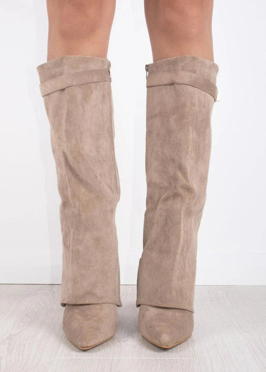 Luxe Dames Enkellaarsjes – Elegante Plateau Boots met Blokhak en Rits