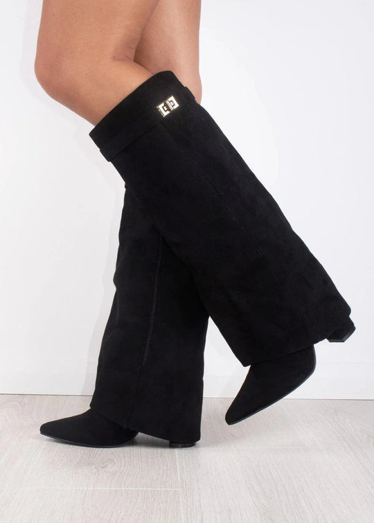 Luxe Dames Enkellaarsjes – Elegante Plateau Boots met Blokhak en Rits