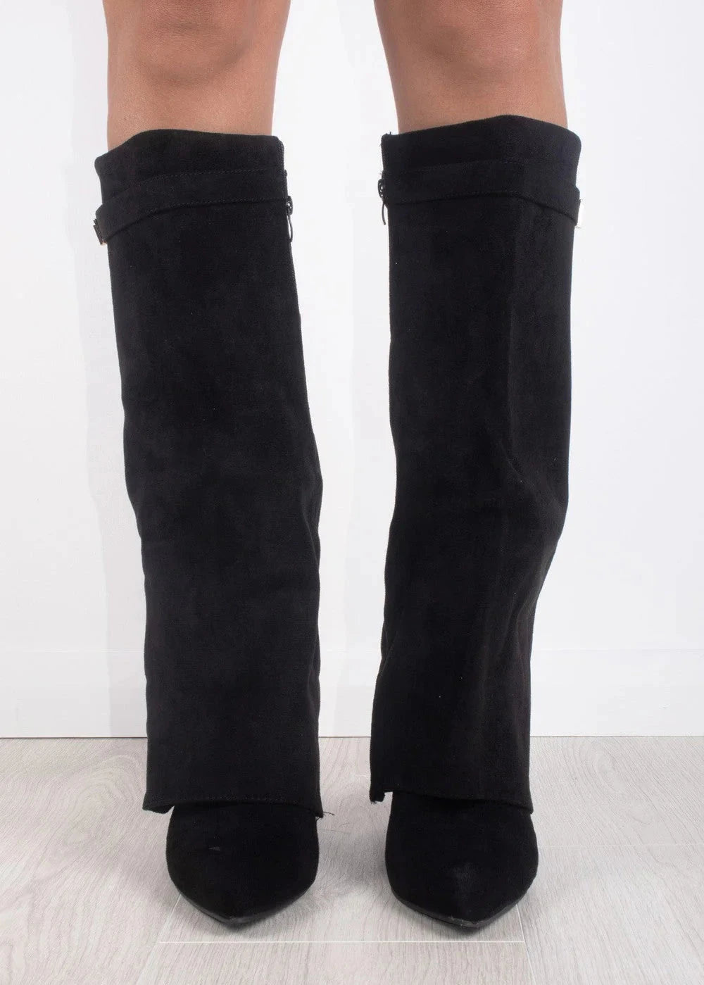 Luxe Dames Enkellaarsjes – Elegante Plateau Boots met Blokhak en Rits