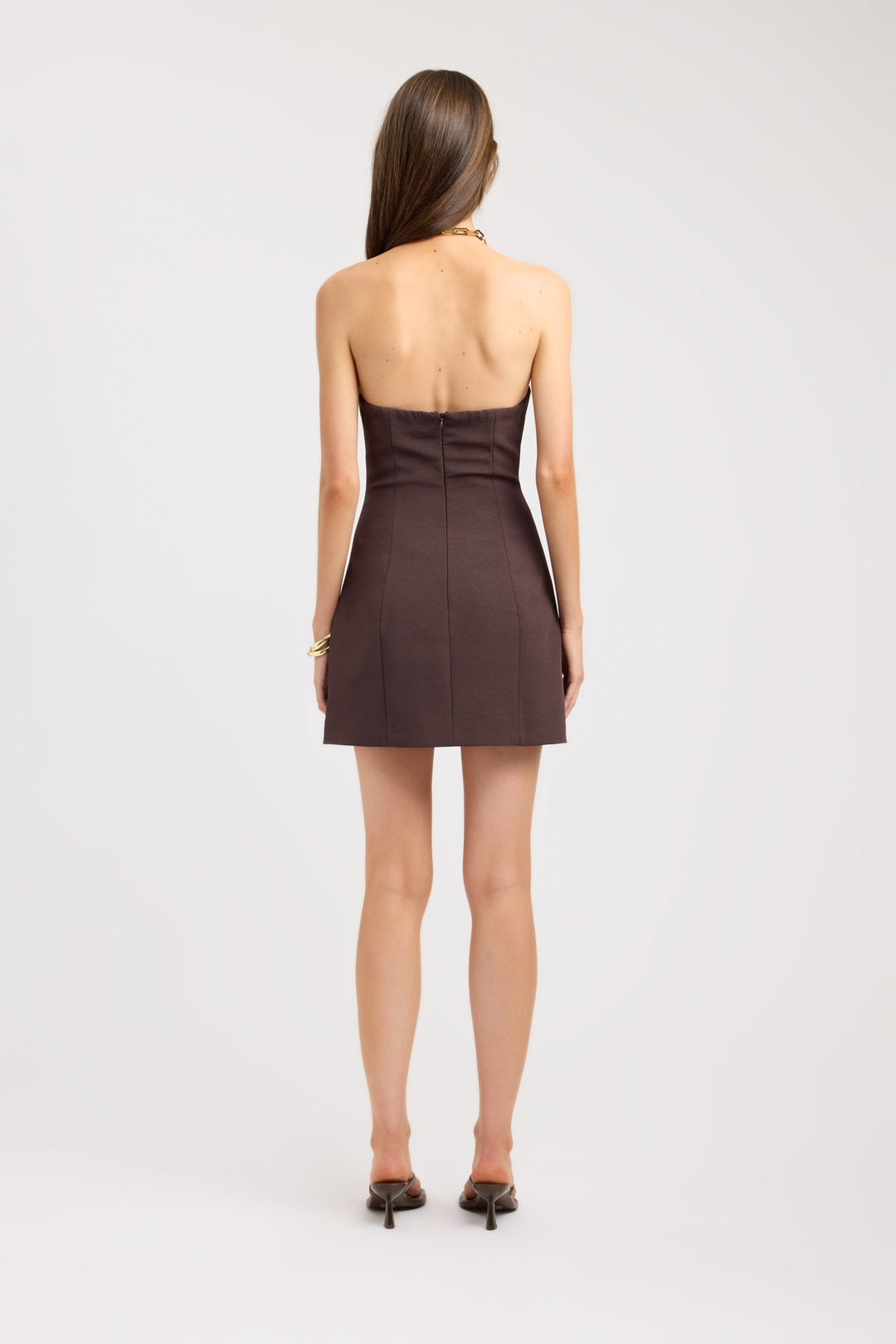 Dames | Mini Jurk | Lage Hals | Strapless | Gestructureerd | Flatterend | Elegant