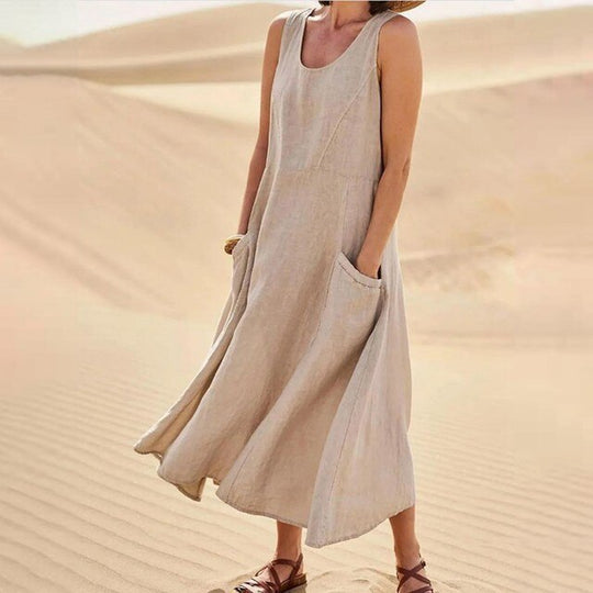 Blythe - Stijlvolle Zomerbries Dames Lange Jurk
