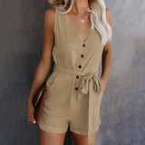 SCARLETTE - Relaxed V-Neck Romper