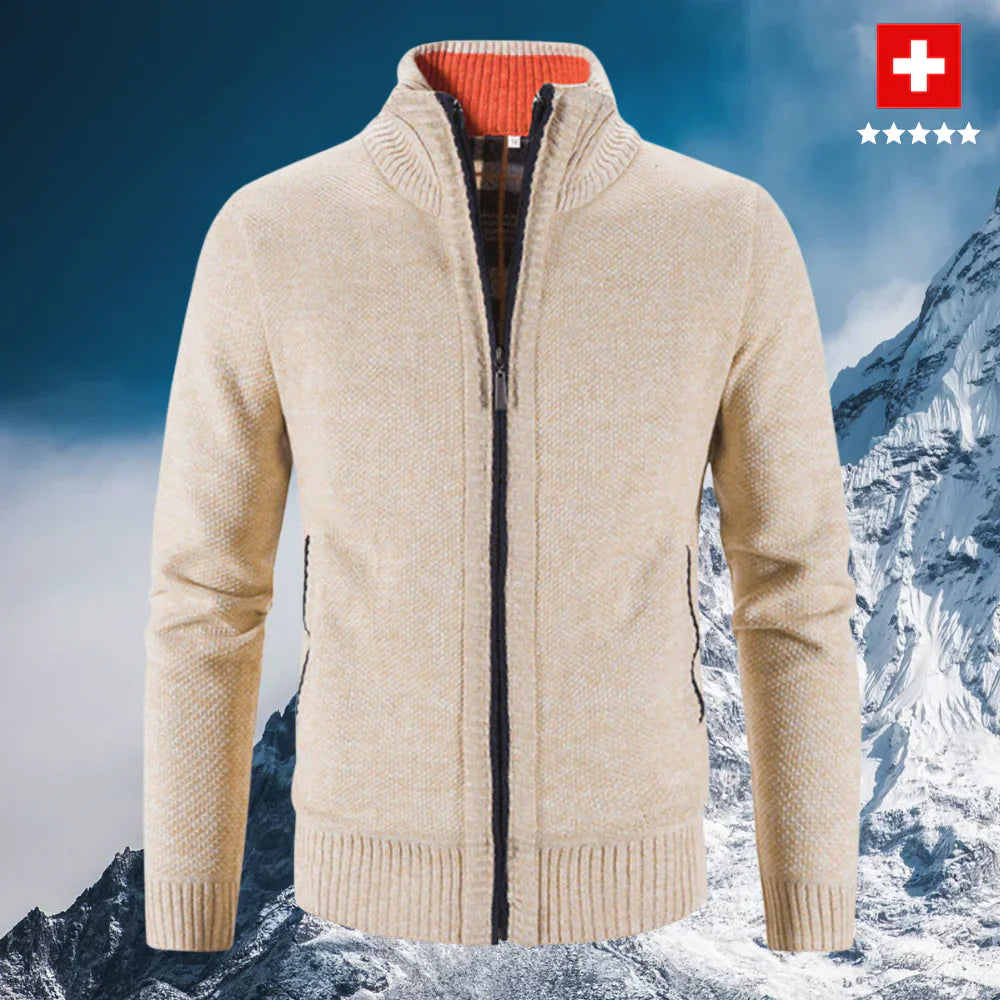 Heren Cardigan met Lange Mouwen en V-hals | Ideaal voor Kantoor en Winter