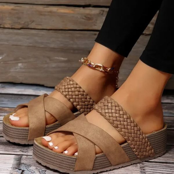 Bethany - Comfortabele Zacht-Gevlochten Dames Sandalen