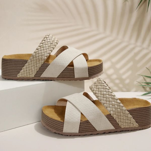 Bethany - Comfortabele Zacht-Gevlochten Dames Sandalen