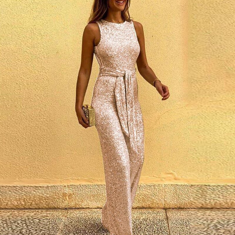 Bibi | Elegante Jumpsuit met Pailletten | Glamoureus & Feestelijk