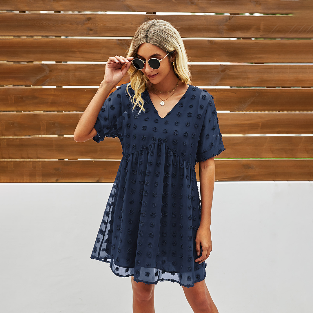 Alice - Tijdloze Casual Charm Dames Mini Jurk