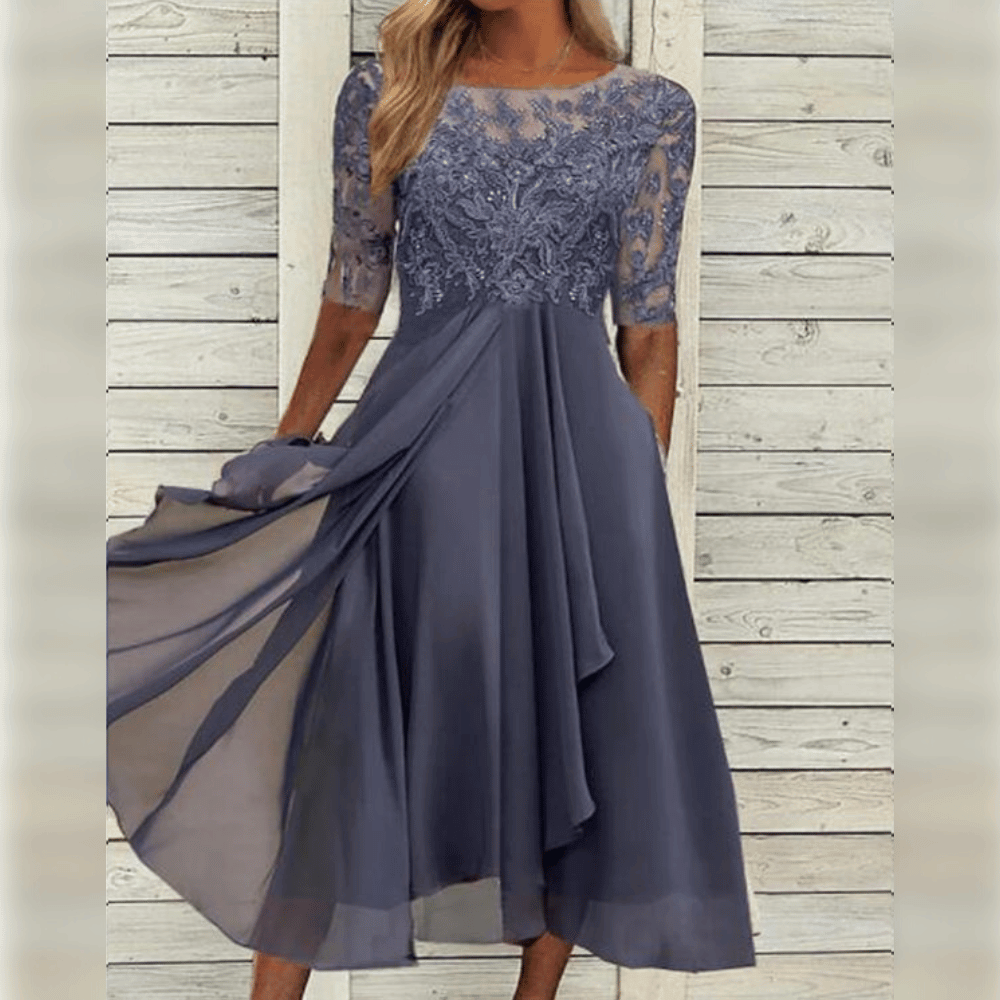 Melisande - Elegante Chiffon Jurk