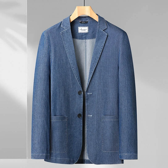 Francesco | Moderne Denim-Blazer voor Heren