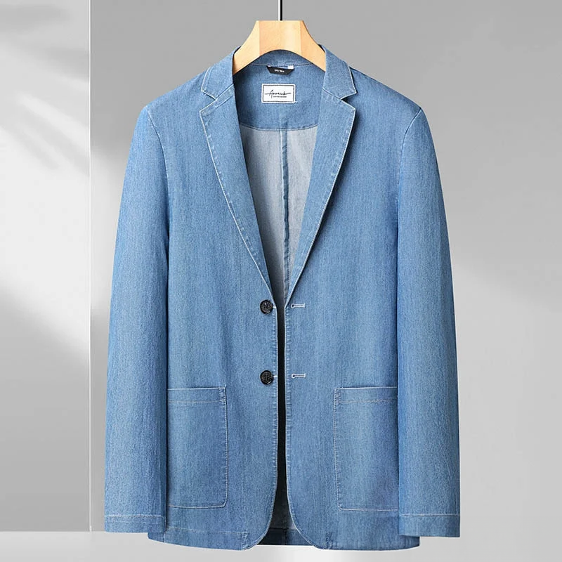 Francesco | Moderne Denim-Blazer voor Heren