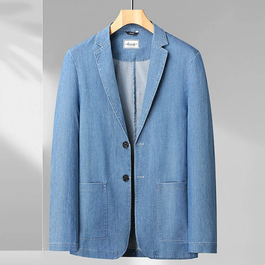 Francesco | Moderne Denim-Blazer voor Heren