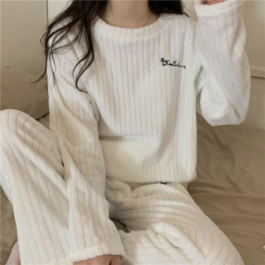 Vrouwen | Fleece Pyjama Set | Warm | Comfortabel | Huisoutfit