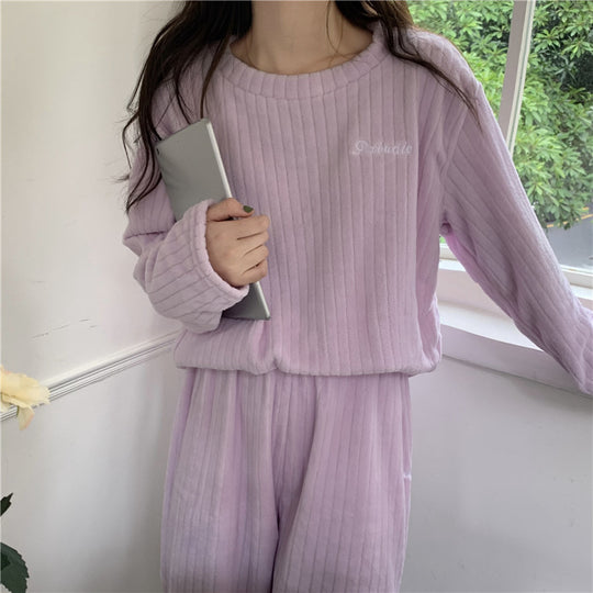 Vrouwen | Fleece Pyjama Set | Warm | Comfortabel | Huisoutfit