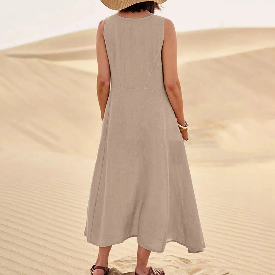 Blythe - Stijlvolle Zomerbries Dames Lange Jurk