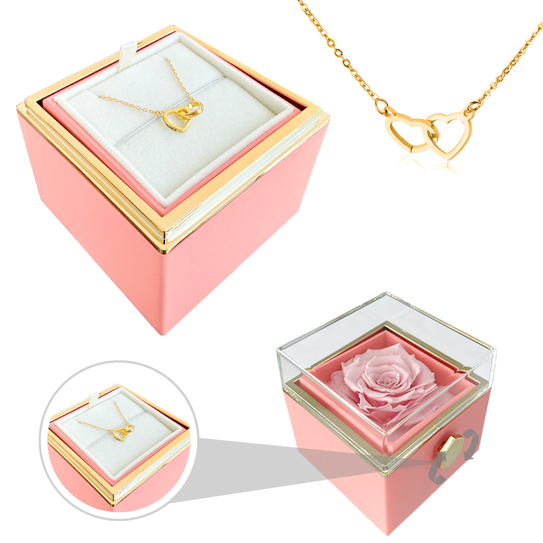 Eternal Rose Gift | Met Liefdesketting