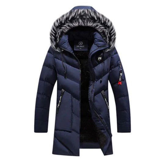 Lange Jas met Capuchon en Rits voor Mannen | Ideaal voor de Winter