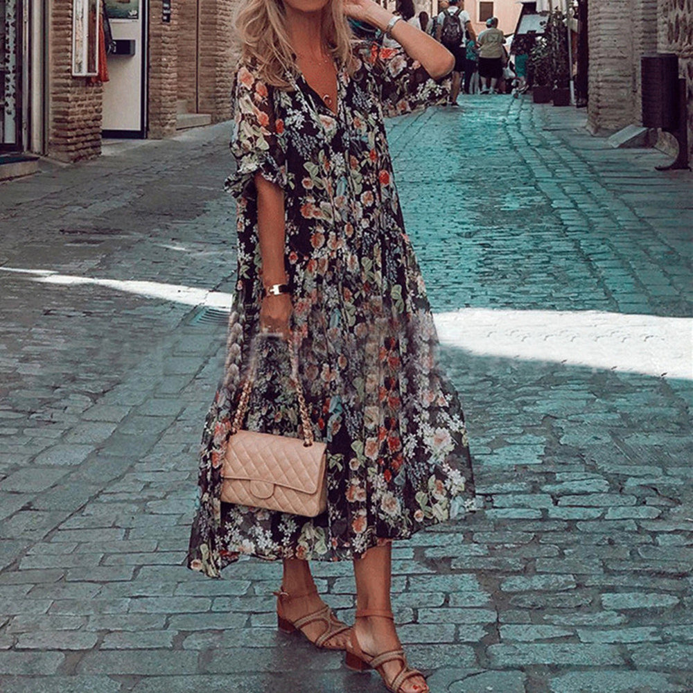 SABIHA - Stijlvolle Maxi Jurk