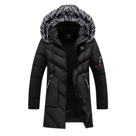 Lange Jas met Capuchon en Rits voor Mannen | Ideaal voor de Winter