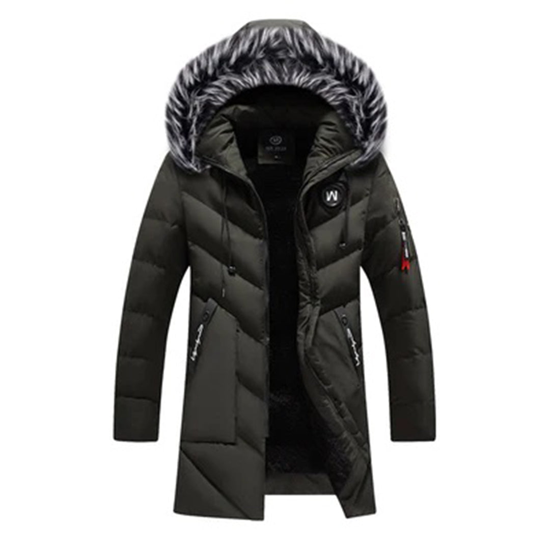 Lange Jas met Capuchon en Rits voor Mannen | Ideaal voor de Winter