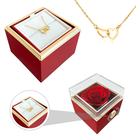 Eternal Rose Gift | Met Liefdesketting