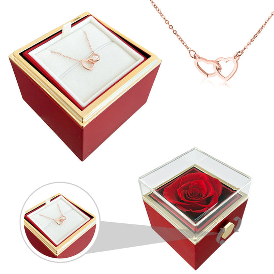 Eternal Rose Gift | Met Liefdesketting