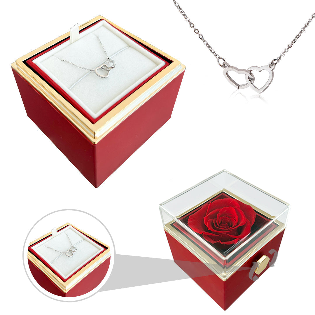 Eternal Rose Gift | Met Liefdesketting