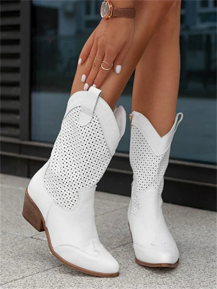 Westernstijl Laarzen met Hak voor Vrouwen | Ideaal voor Uitjes en Casual Outfits