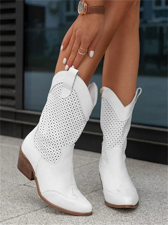 Westernstijl Laarzen met Hak voor Vrouwen | Ideaal voor Uitjes en Casual Outfits