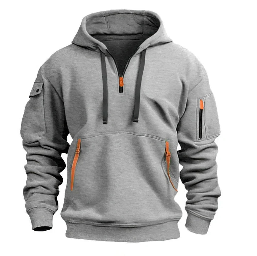 Hoodie met Ingebouwd Gezichtsbedekking voor Heren | Ideaal voor Reizen en Dagelijks Gebruik