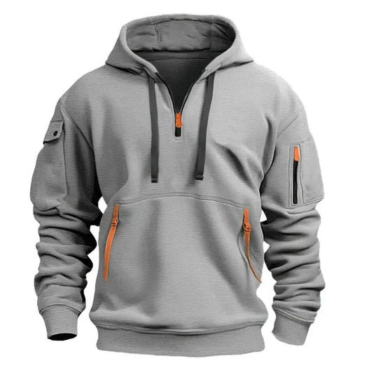 Hoodie met Ingebouwd Gezichtsbedekking voor Heren | Ideaal voor Reizen en Dagelijks Gebruik