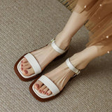 Stijlvolle Dames Sandalen met Lage Hak en Band
