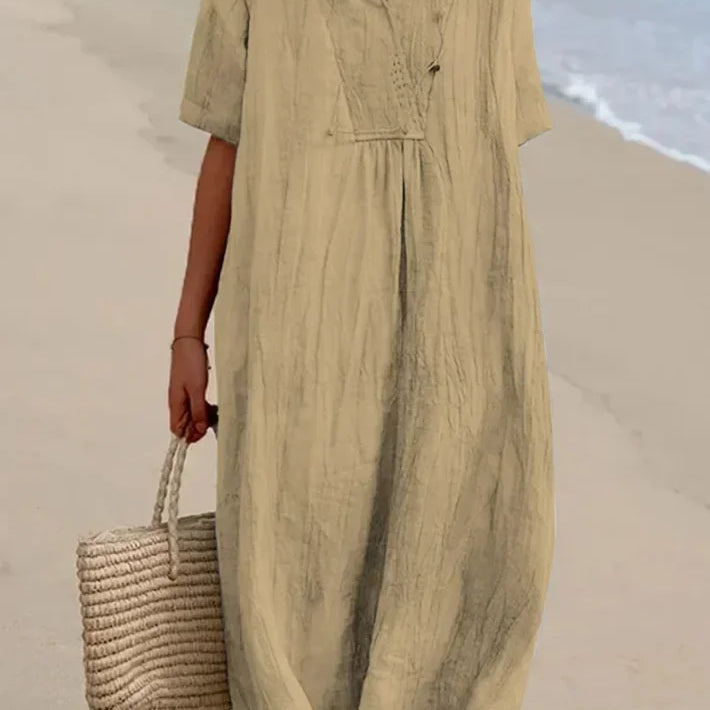 Zomerse oversized katoenen jurk