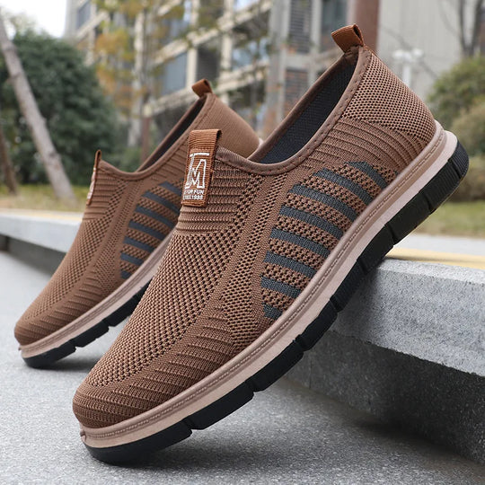 Heren Lichtgewicht Mesh Instap Sneakers met Flexibele Zoolontwerp
